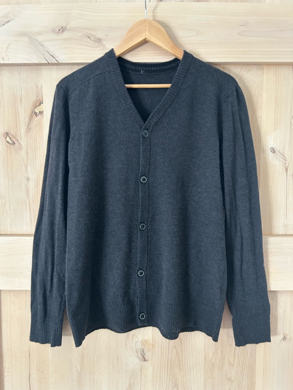 Smartwool Mens Sparwood Heather gray merino wool blend cardigan, medium